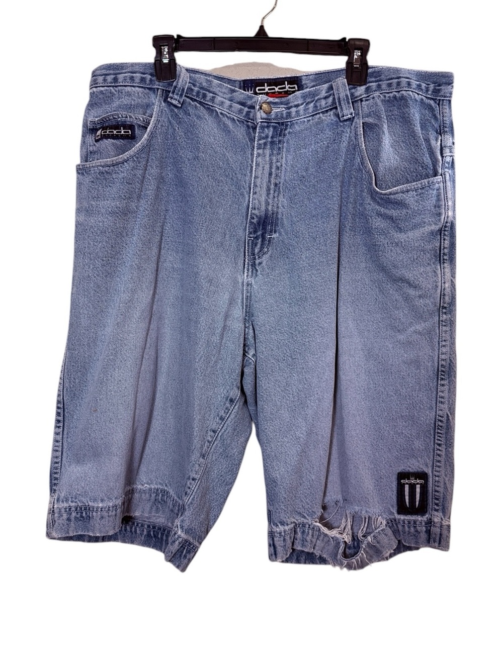 DaDa Supreme Streetwear Grunge Men’s Vintage Light Blue Denim Shorts Jorts Sz 40